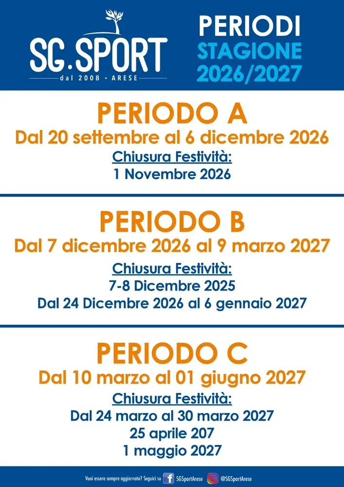 Periodi della Stagione 2026-27